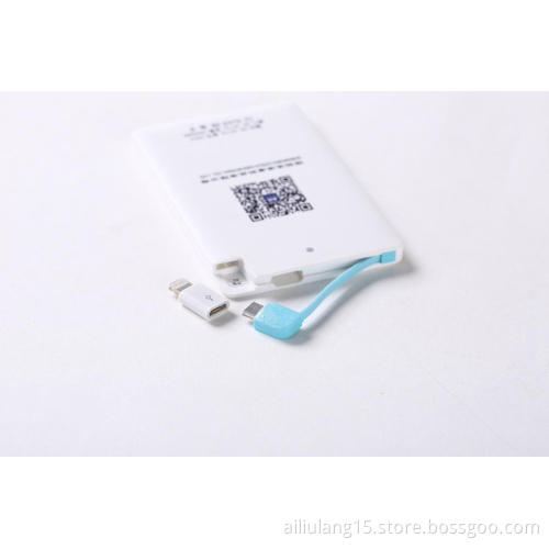 Portable Stand Card Power Bank for iPhone Android
